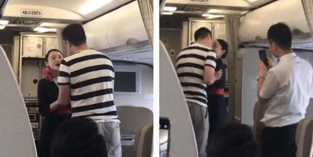 ხელის თხოვნა თვითმფრინავის ბორტზე