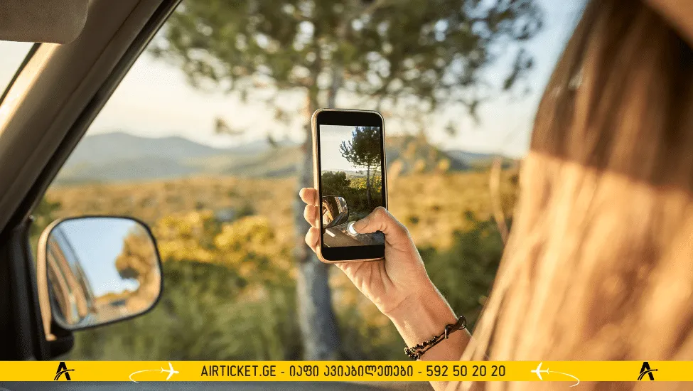 ფოტო ნაქირავები მანქანიდან